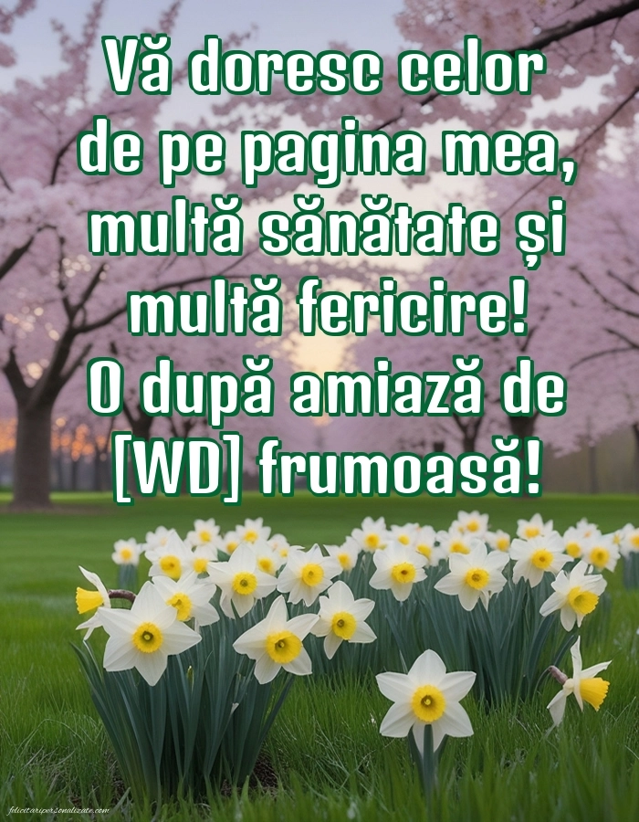 Imagini de După-amiază pentru FACEBOOK: Peisaj de primăvară