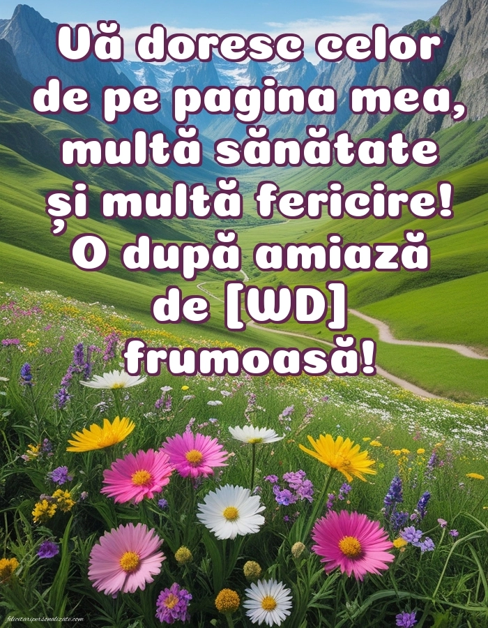 Imagini de După-amiază pentru FACEBOOK: Peisaj de primăvară