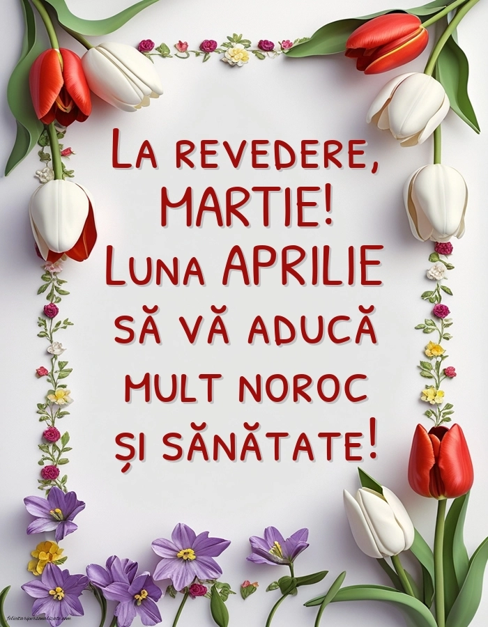 Felicitări cu Lunile Anului pentru Facebook: Flori