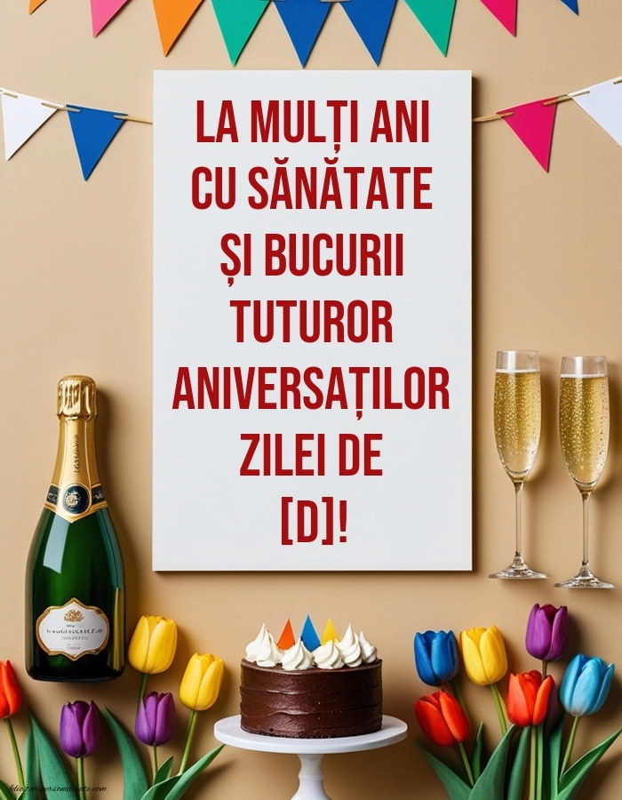 Imagini de La mulți ani pentru FACEBOOK: Șampanie și tort