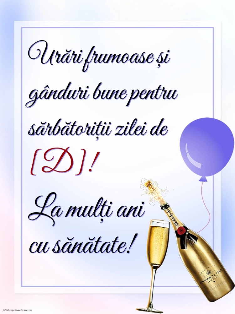 Imagini de La mulți ani pentru FACEBOOK: Șampanie