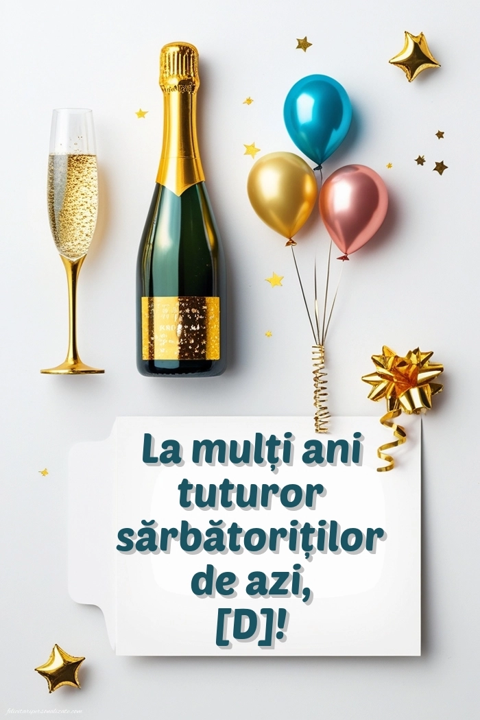 Imagini de La mulți ani pentru FACEBOOK: Șampanie și baloane