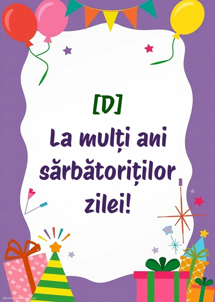 Imagini de La mulți ani pentru FACEBOOK: Baloane și Cadouri