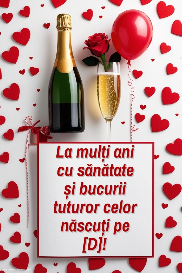 Imagini de La mulți ani pentru FACEBOOK: Șampanie și baloane