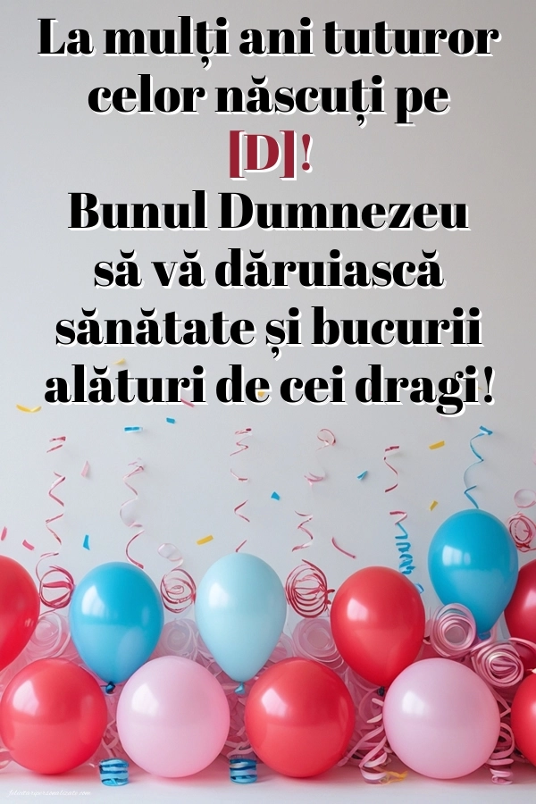 Imagini de La mulți ani pentru FACEBOOK: Baloane