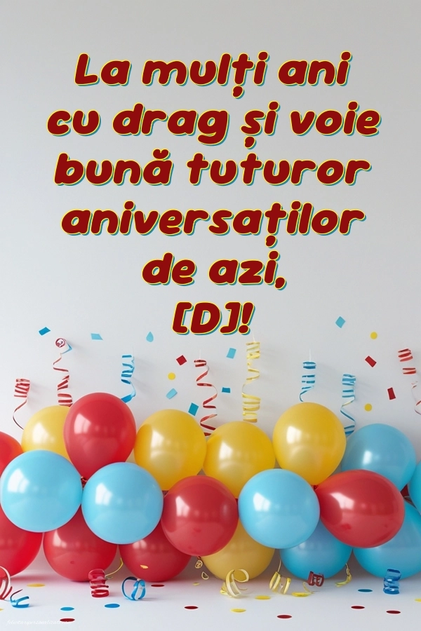 Imagini de La mulți ani pentru FACEBOOK: Baloane