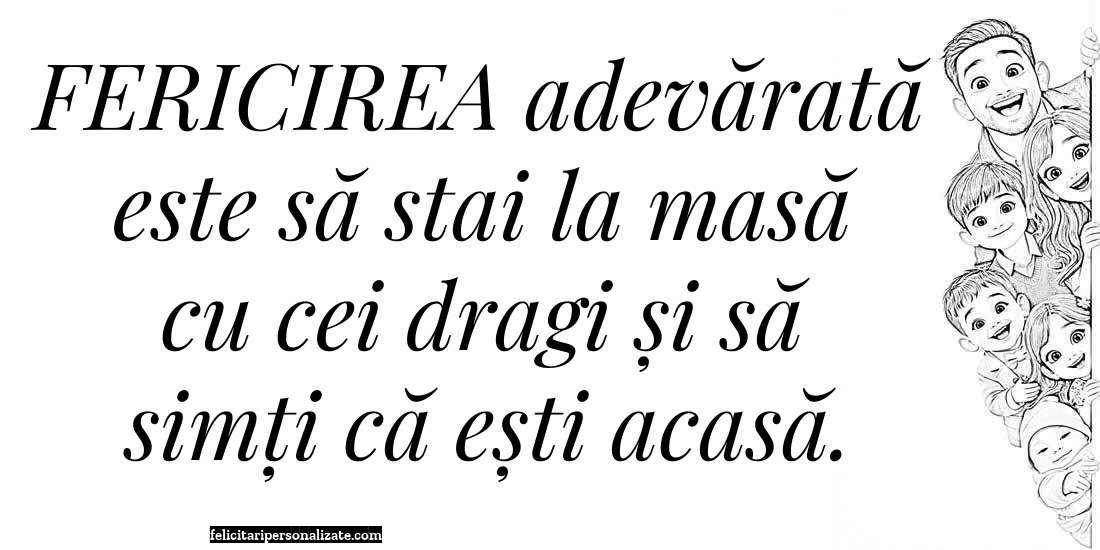 Imagini cu mesaje de suflet și cugetări pentru Facebook: Familie