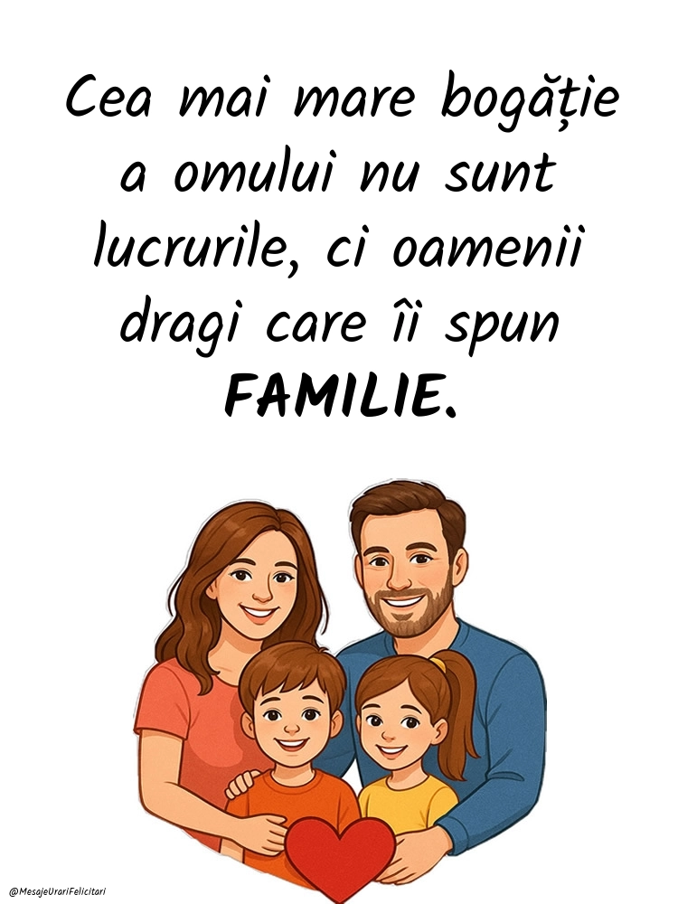 Imagini cu mesaje frumoase de distribuit pe Facebook: Familie