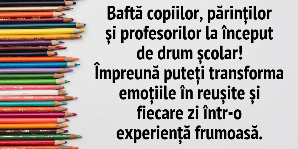 Imagini cu mesaje pentru prima zi de Școală: Școală