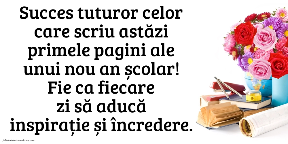 Imagini cu mesaje pentru prima zi de Școală: Școală