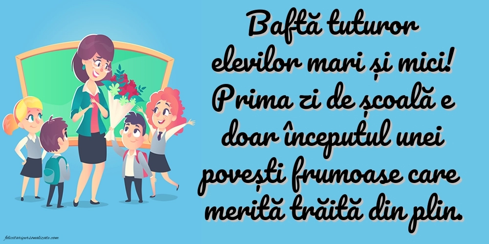 Imagini cu mesaje pentru prima zi de Școală: Școală