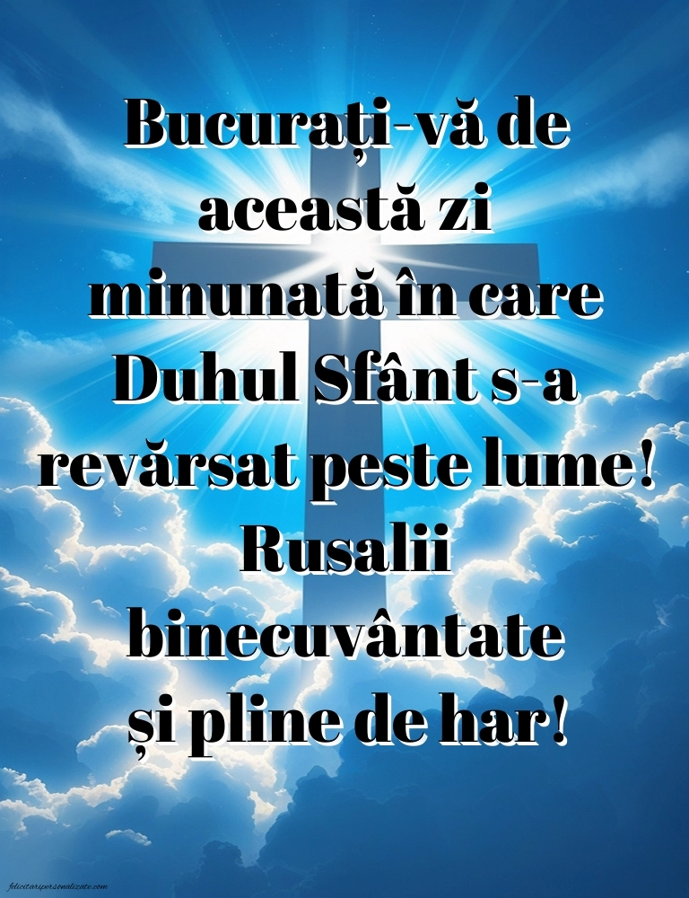 Mesaje de Rusalii cu imagini: Credință