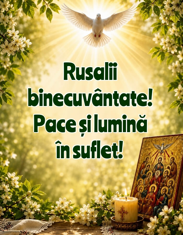 Mesaje de Rusalii cu imagini: Rusalii
