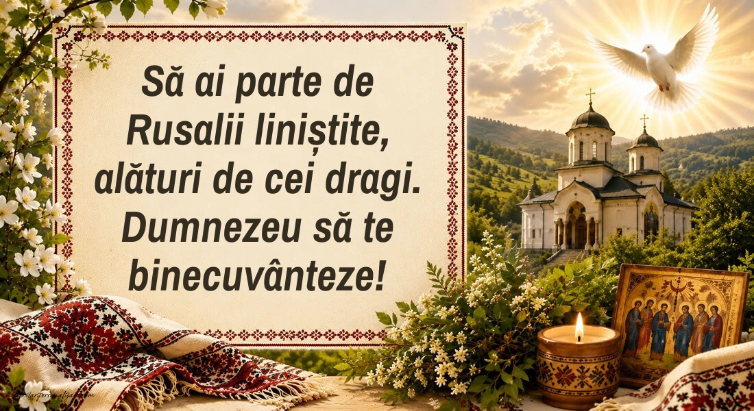 Mesaje de Rusalii cu imagini: Rusalii