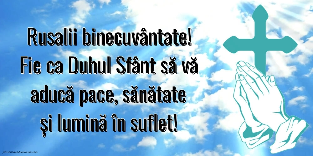 Mesaje de Rusalii cu imagini: Credință