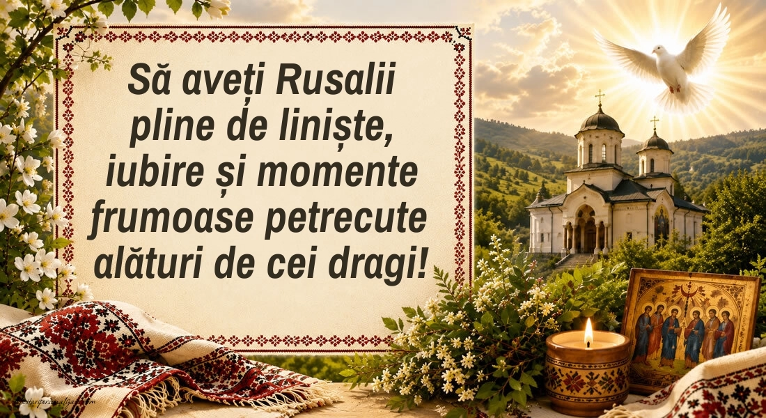 Mesaje de Rusalii cu imagini: Rusalii
