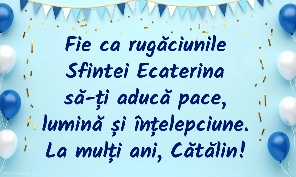 Imagini cu mesaje de Sfânta Ecaterina: Baloane