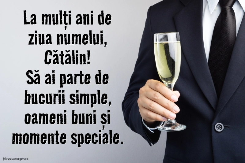 Felicitări de Sfânta Ecaterina - 25 Noiembrie: Șampanie