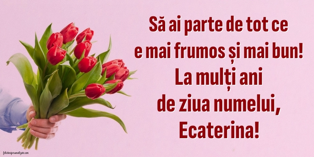 Imagini cu mesaje de Sfânta Ecaterina: Flori