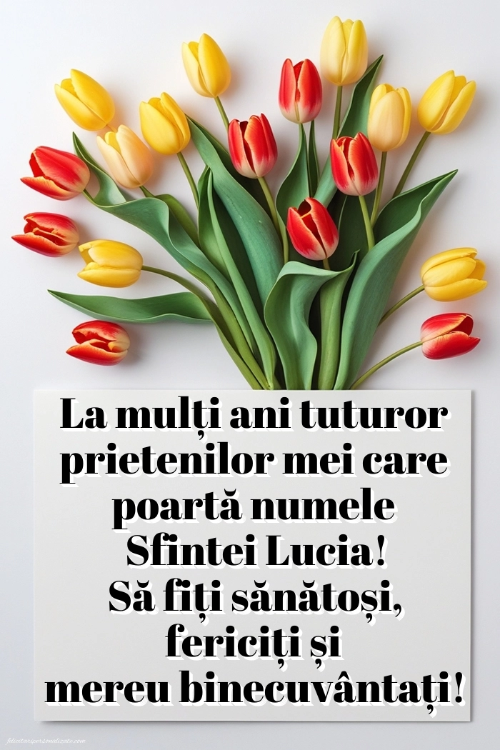 Imagini cu Mesaje de Sf. Lucia 2025: Lalele