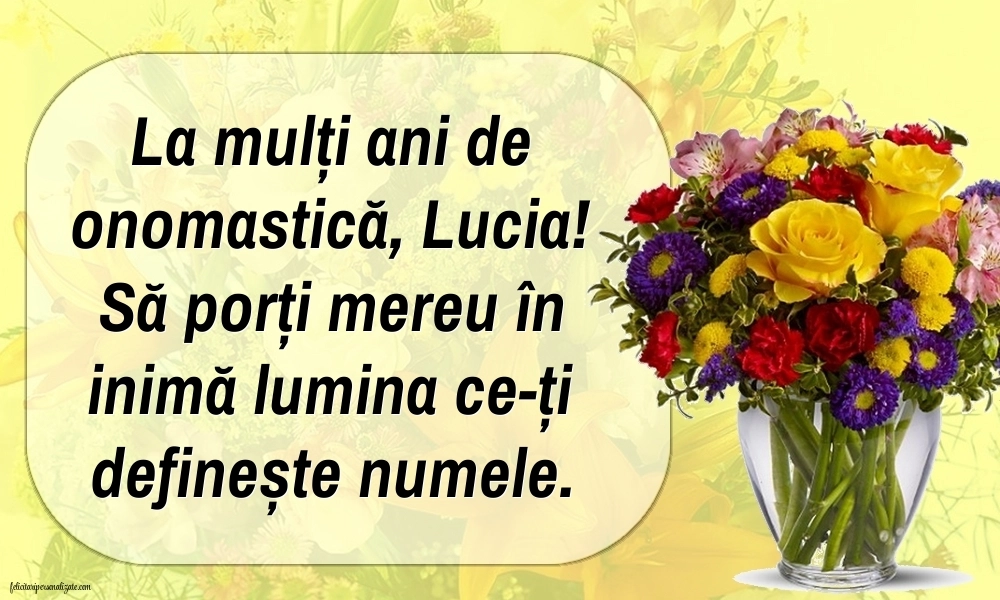 Imagini cu Mesaje de Sf. Lucia 2025: Flori