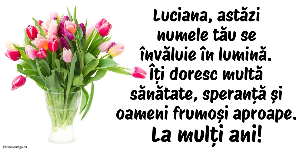 Imagini cu Felicitări de Sfânta Lucia (13 Decembrie): Lalele