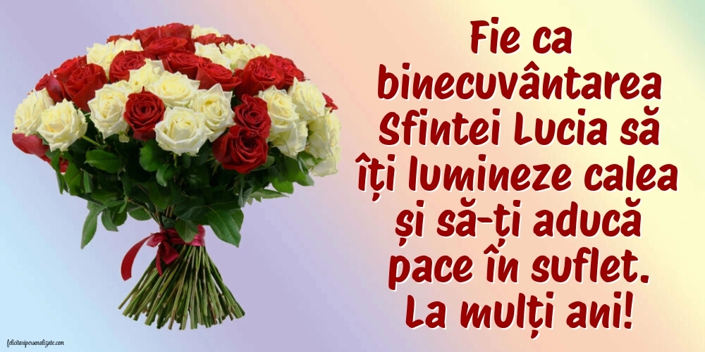 Imagini cu Mesaje de Sf. Lucia 2025: Flori