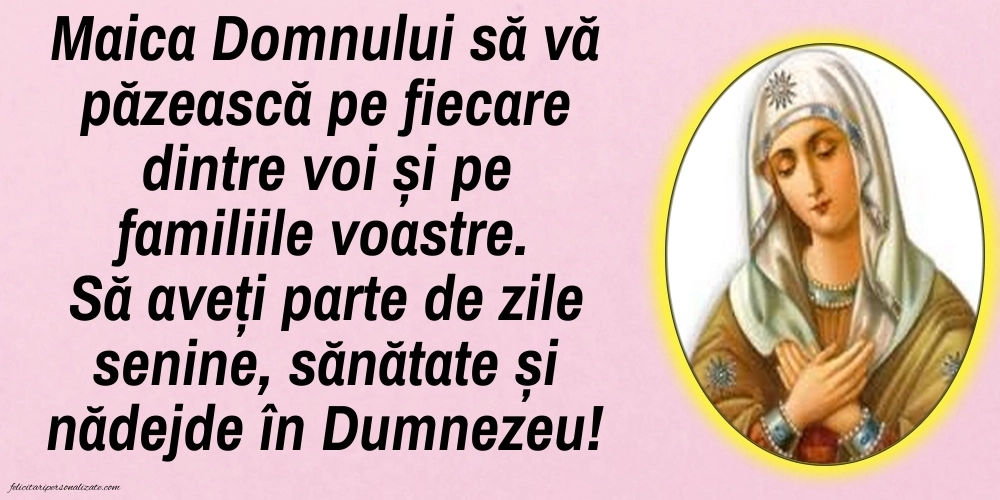 Imagini cu mesaje creștine de 15 August - Sfânta Maria Mare: Sf. Maria