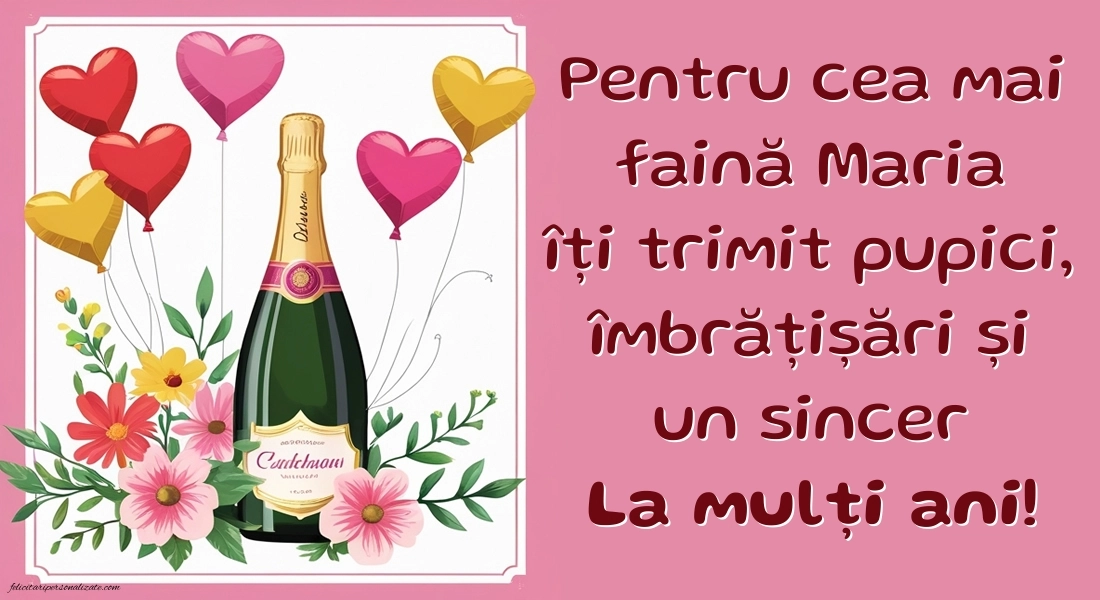 Poze cu mesaje de Sfânta Maria - 15 August: Șampanie și baloane