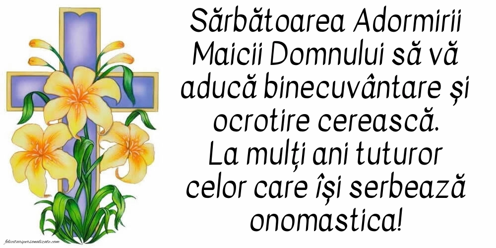 Imagini cu mesaje creștine de 15 August - Sfânta Maria Mare: Credință