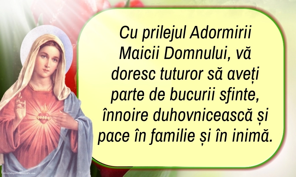 Poze cu mesaje de Sfânta Maria - 15 August: Sf. Maria