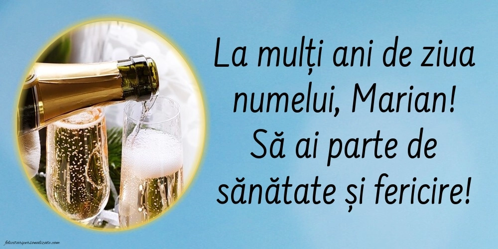 8 Septembrie 2025: Imagini cu urări de Sfânta Maria Mică: Șampanie