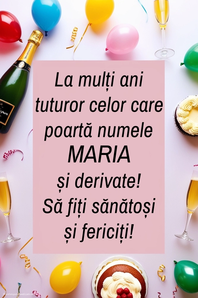 8 Septembrie 2025: Imagini cu urări de Sfânta Maria Mică: Șampanie