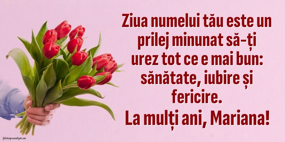 Imagini frumoase cu La mulți ani de Sfânta Maria: Flori