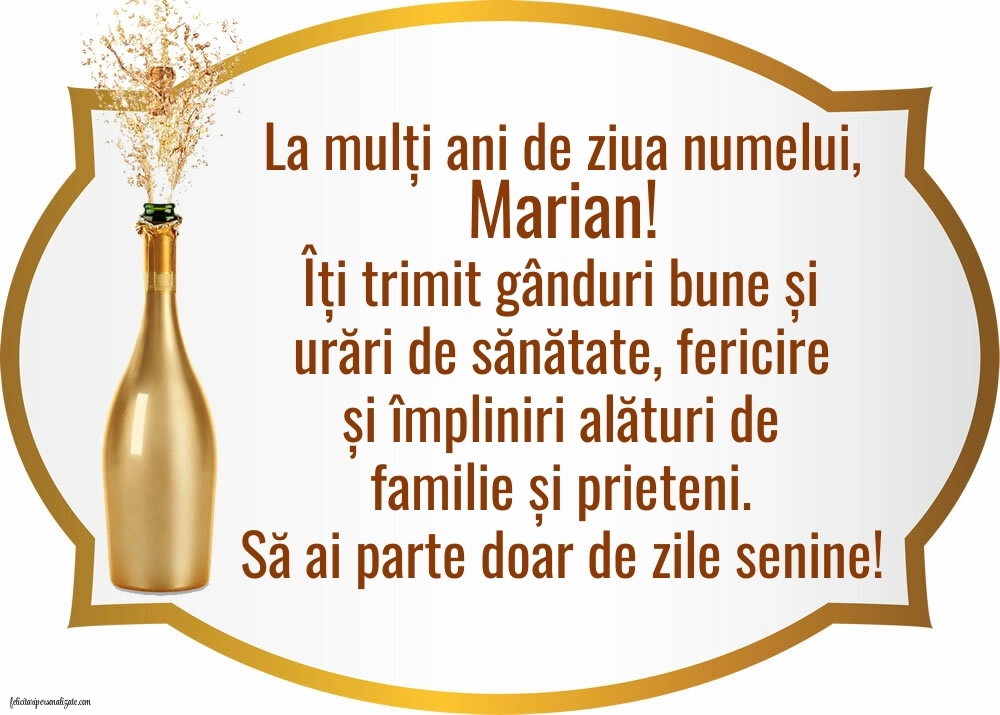 Imagini frumoase cu La mulți ani de Sfânta Maria: Șampanie