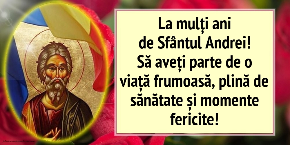 Imagini de la mulți ani de Sfântul Andrei: Sf. Andrei