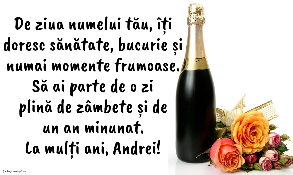 Imagini cu mesaje de Sfântul Andrei - 30 Noiembrie 2025: Șampanie și flori
