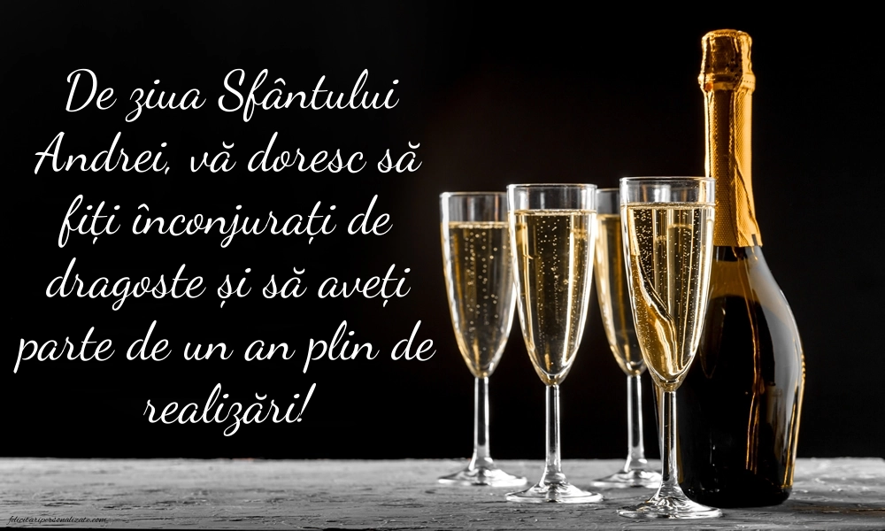 Cele mai frumoase imagini cu mesaje de Sfântul Andrei pentru Facebook sau Whatsapp: Șampanie