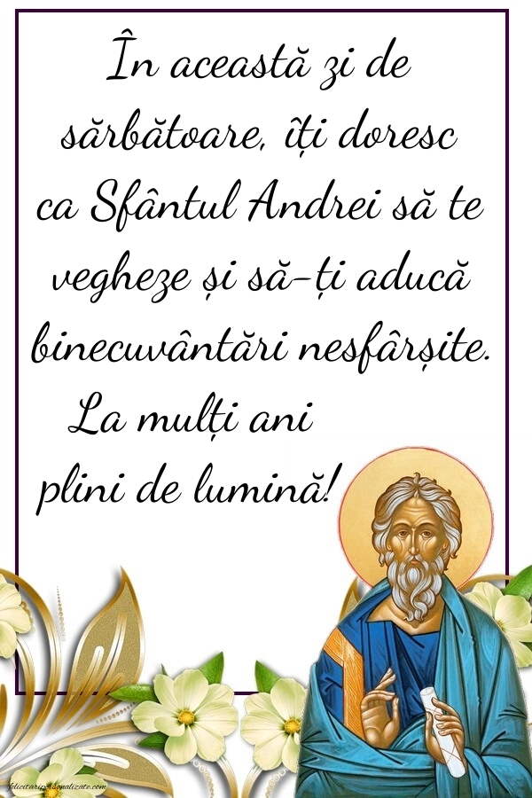 Imagini cu mesaje de Sfântul Andrei - 30 Noiembrie 2025: Sf. Andrei