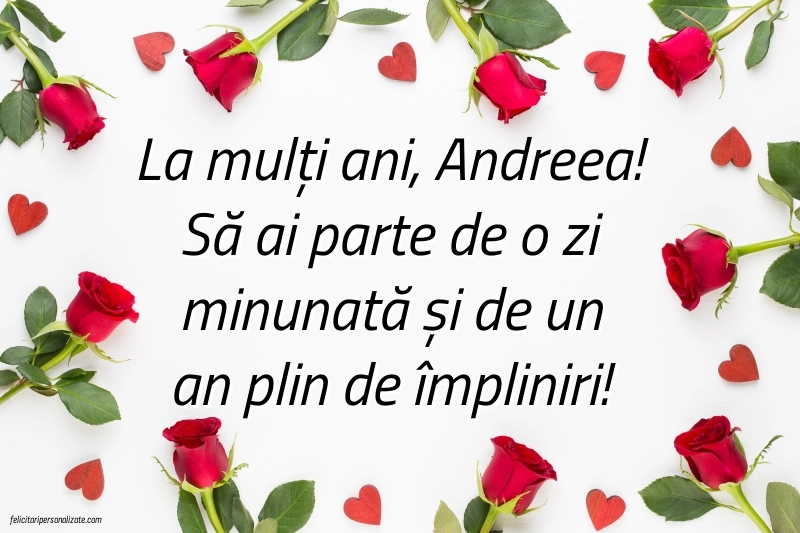 Imagini cu urări de La mulți ani Sfântul Andrei 2025: Trandafiri
