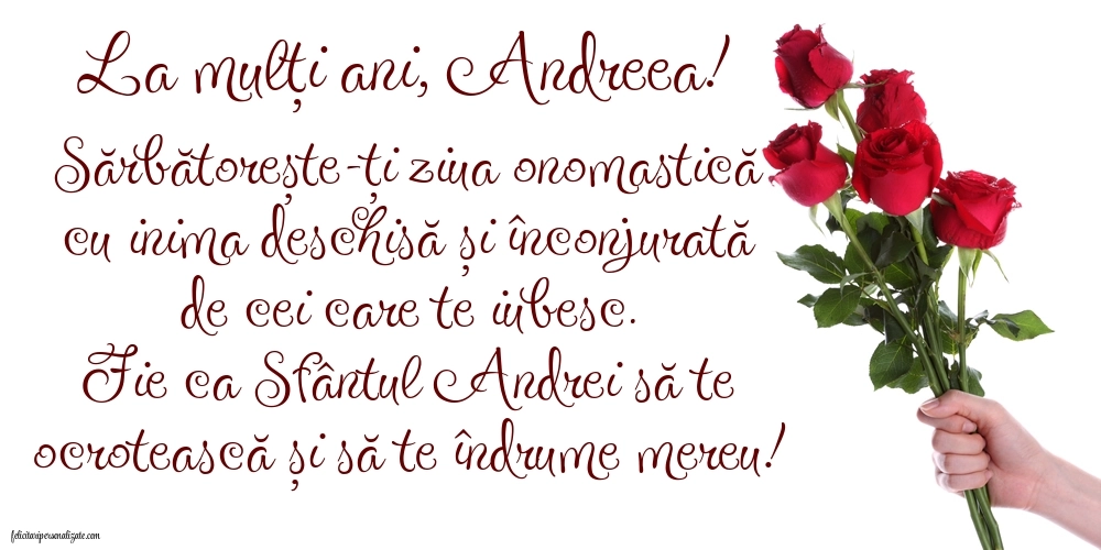 Imagini cu urări de La mulți ani Sfântul Andrei 2025: Flori