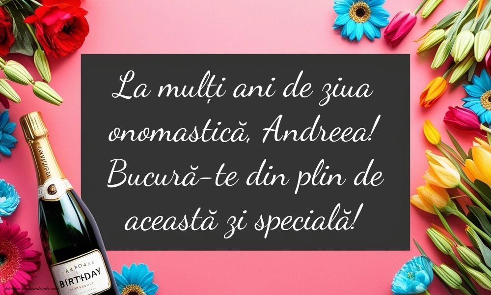 Imagini cu urări de La mulți ani Sfântul Andrei 2025: Șampanie