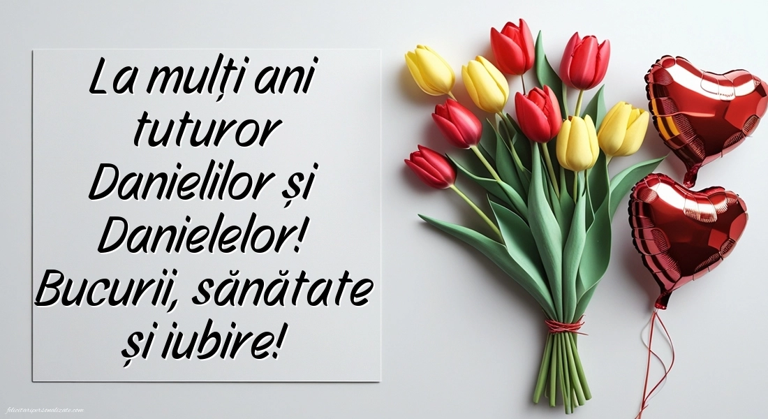 Imagini cu Mesaje de Sf. Daniel 2025: Flori și Inimioare