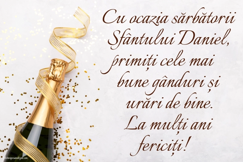 Imagini cu Mesaje de Sf. Daniel 2025: Șampanie