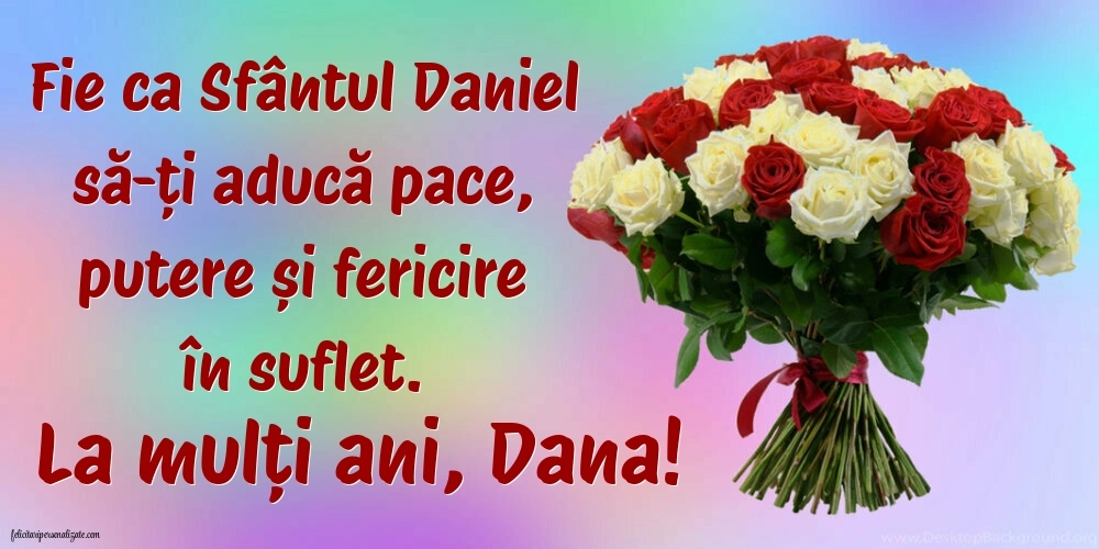 Imagini cu felicitări de Sfântul Daniel: Flori