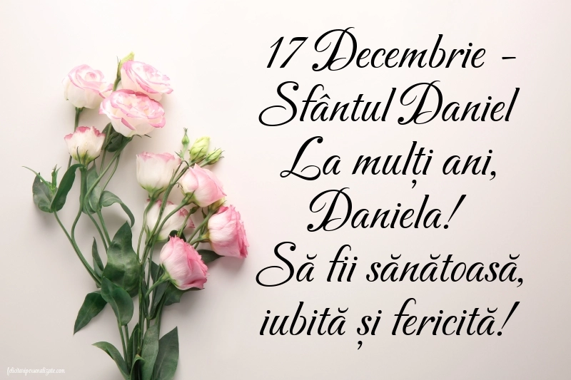 Imagini cu Mesaje de Sf. Daniel 2025: Flori