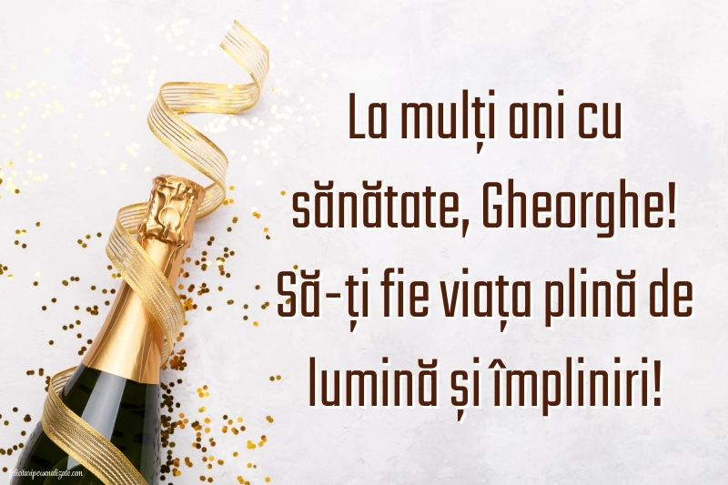 Imagini și felicitări de Sfântul Gheorghe 2025: Șampanie
