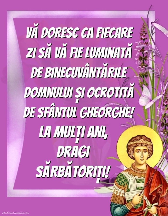 Imagini și felicitări de Sfântul Gheorghe 2025: Sf.Gheorghe