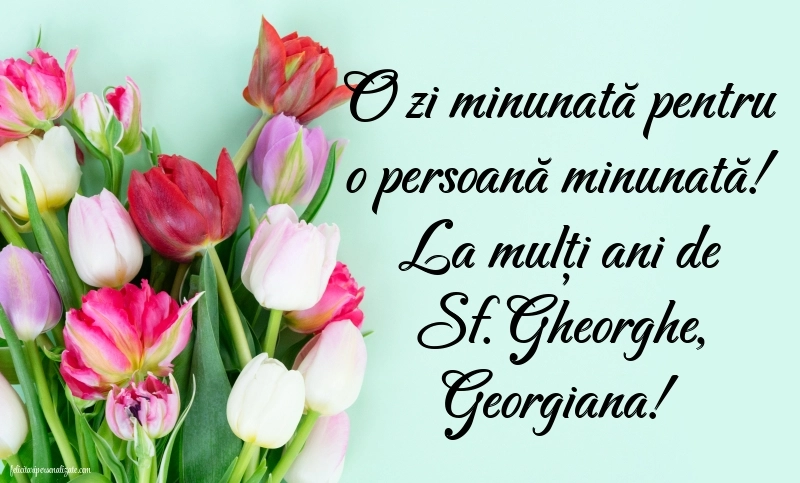 Imagini cu mesaje de Sfântul Gheorghe: Lalele