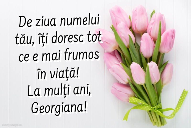 Imagini de la mulți ani de Sfântul Gheorghe: Lalele